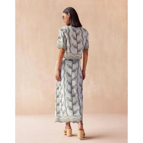 NEW OMIKA adi blouse in vani-dew - Picture 4 of 4